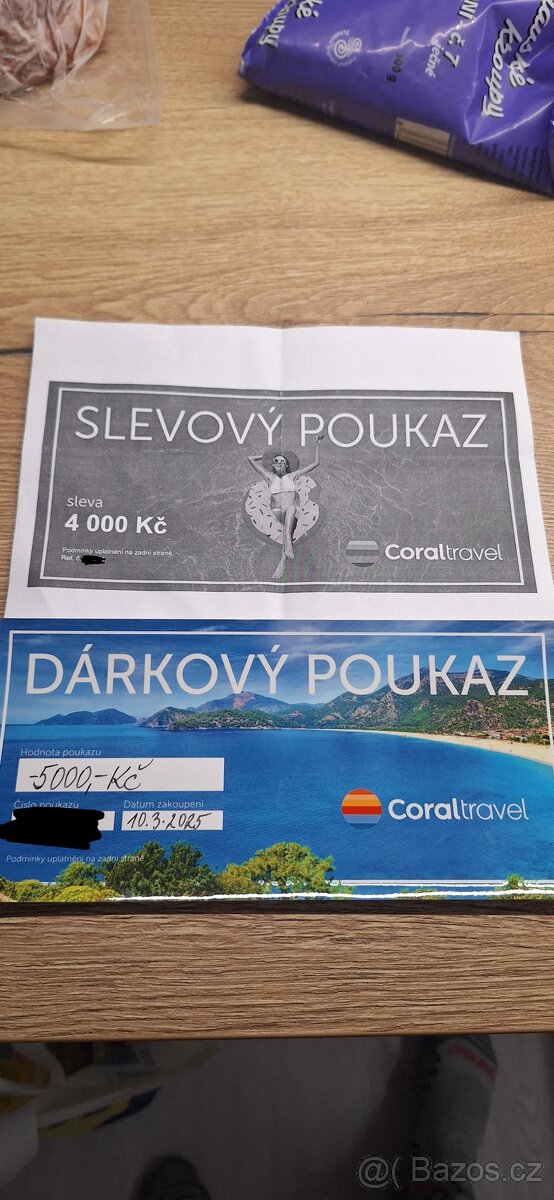 Dárkové poukazy na dovolenou