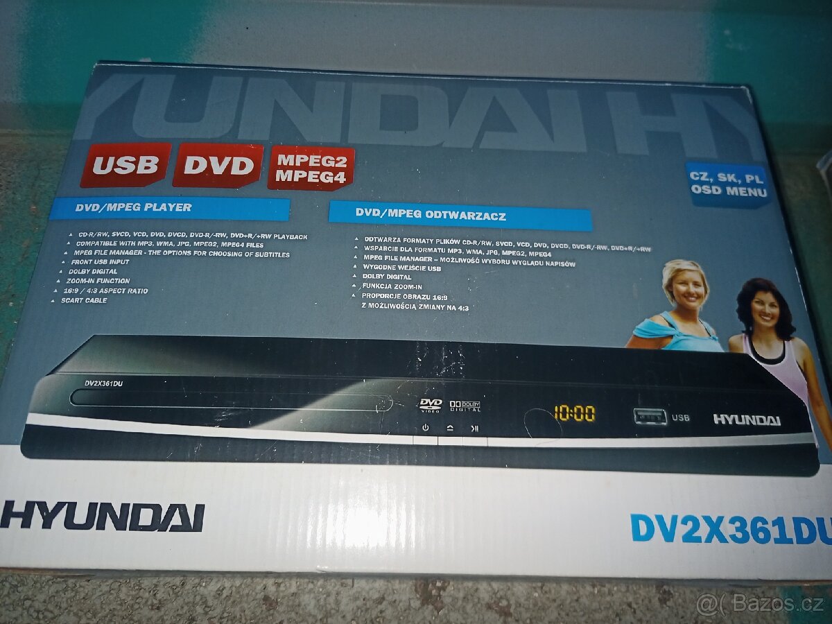 Dvd přehrávač Hyundai DV2X361DU Nový