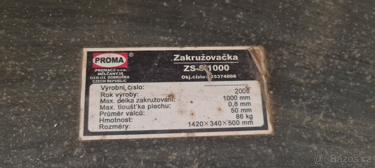 Stáčečka zakružovačka