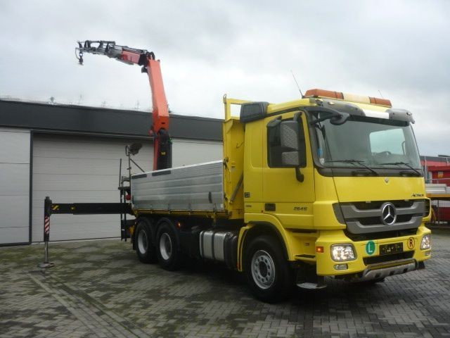 6x4 sklápěč MB Eur5 + ruka Palfinger 22tm / dosah 13m