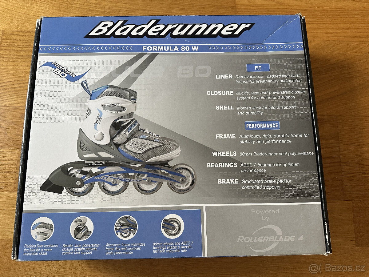 Dámské in-line brusle Bladerunner FORMULA 80W, vel. 39