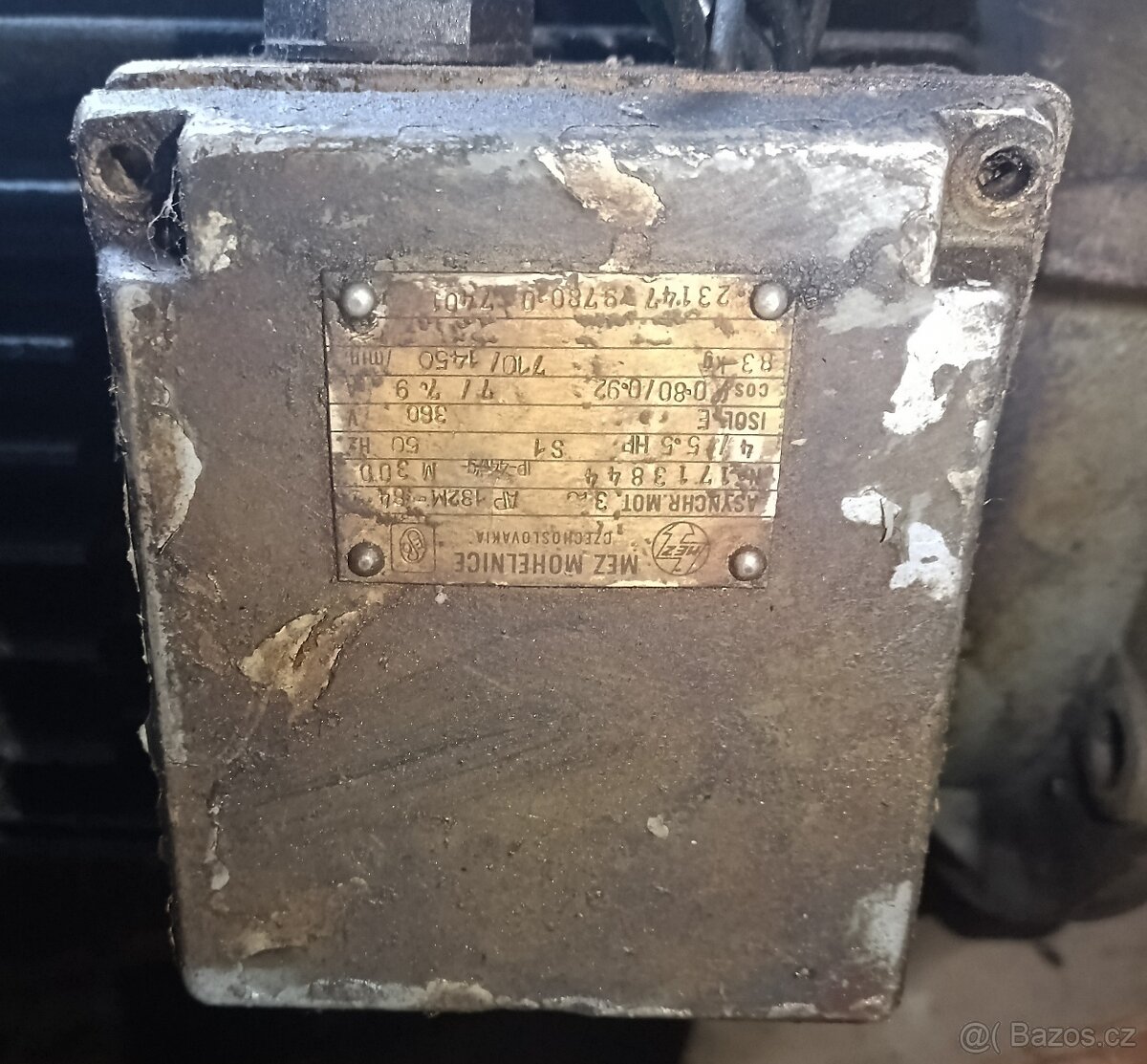 Třífázový asynchronní motor MEZ 3/4KW