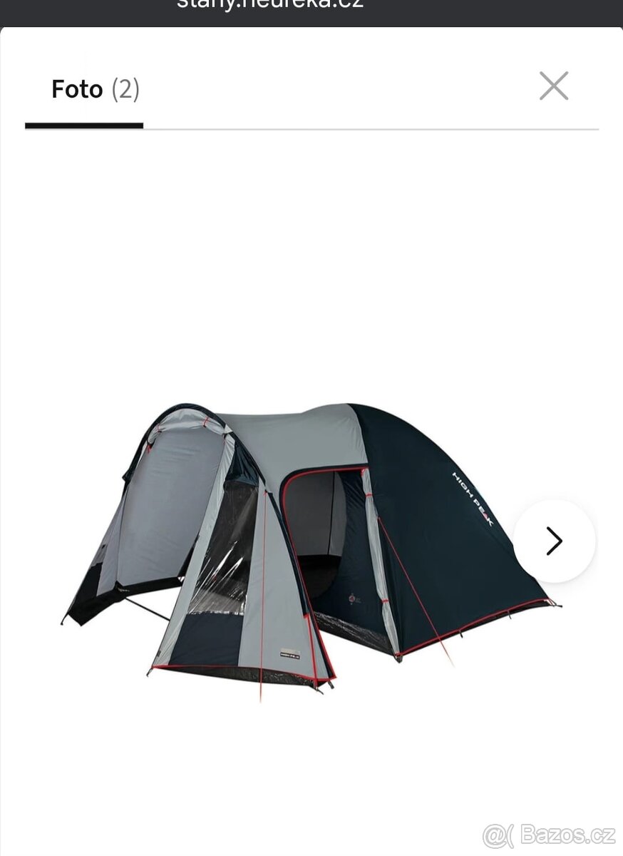 stan + karimatka + kuchyňka – 2× použité, komplet