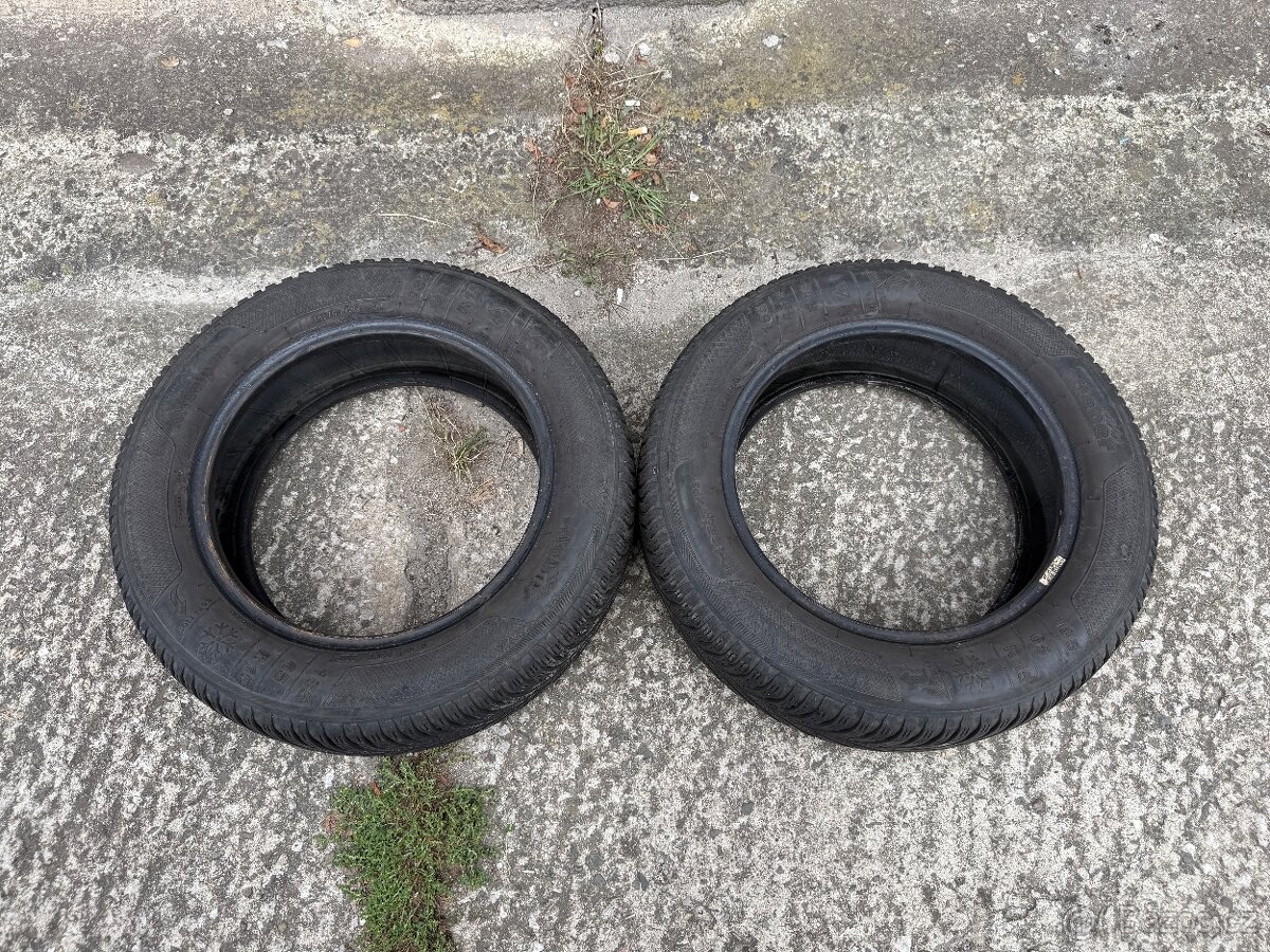 2ks zimní pneu 185/65/15 Kleber Krisalp HP3 vzorek 6mm