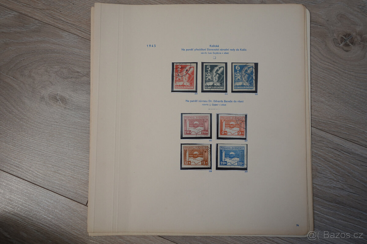 Československo 1945-1946, sbírka stav /ʘ