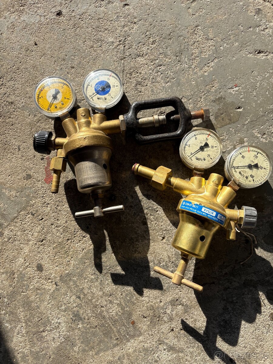 Redukční ventil na kyslík plyn Acetylén k autogenu