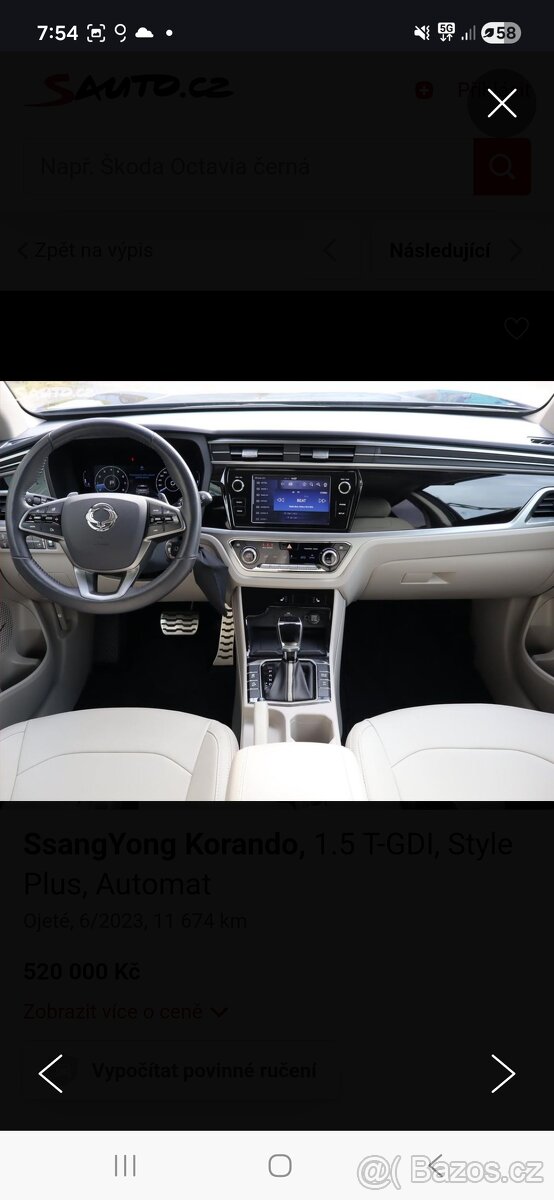 Ssangyong Korando 1.5 Gdi rok 2022