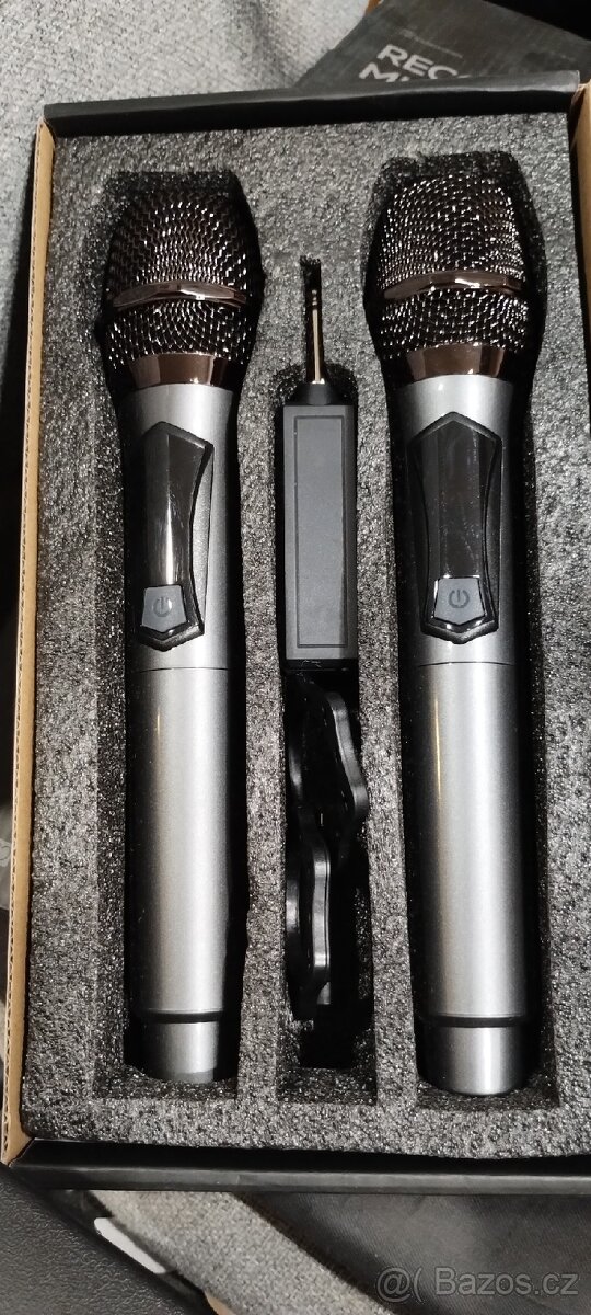 Bezdrátové mikrofony UHF 2ks