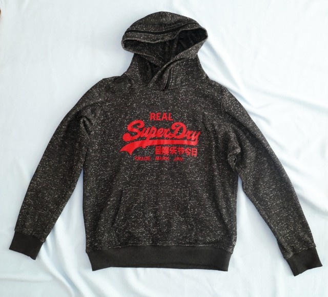 Tmavě šedá mikina, vel. XL, zn. Superdry