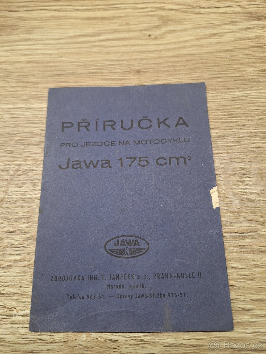 Jawa 175 předválečná příručka