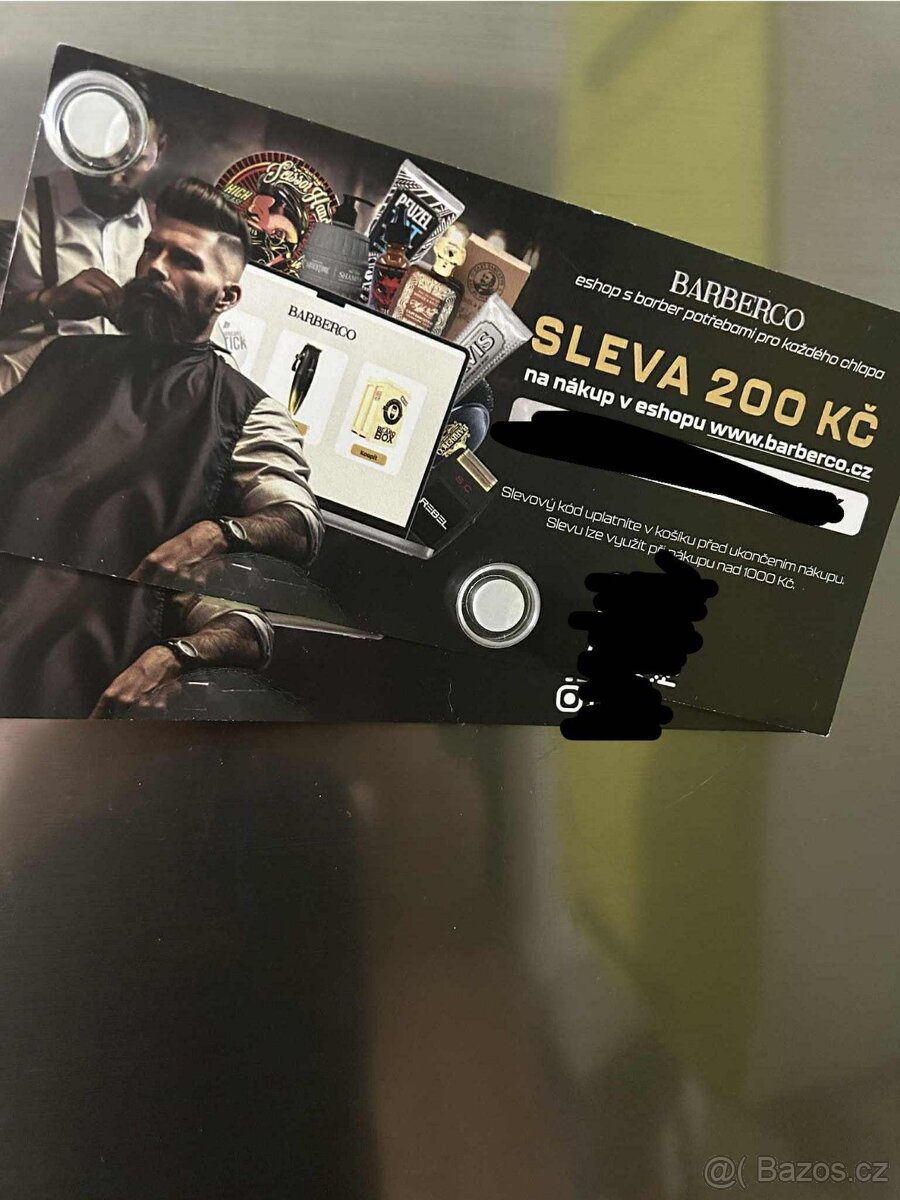 Poukaz pro eshop pro BARBERY