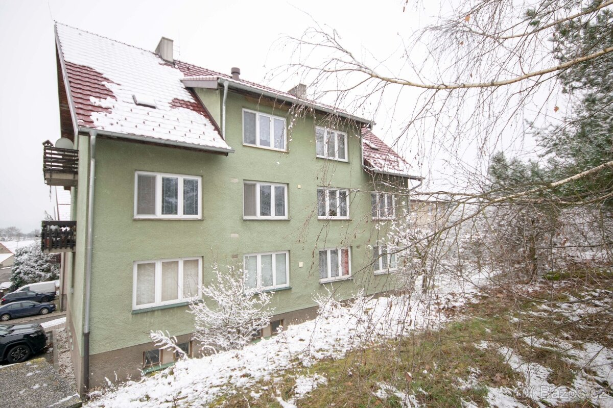 Prostorný byt 2+1 s balkónem v obci Záboří