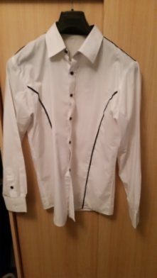 Zánovní košile, Slim fit košil, nemusí se žehlit, vel. M. 17