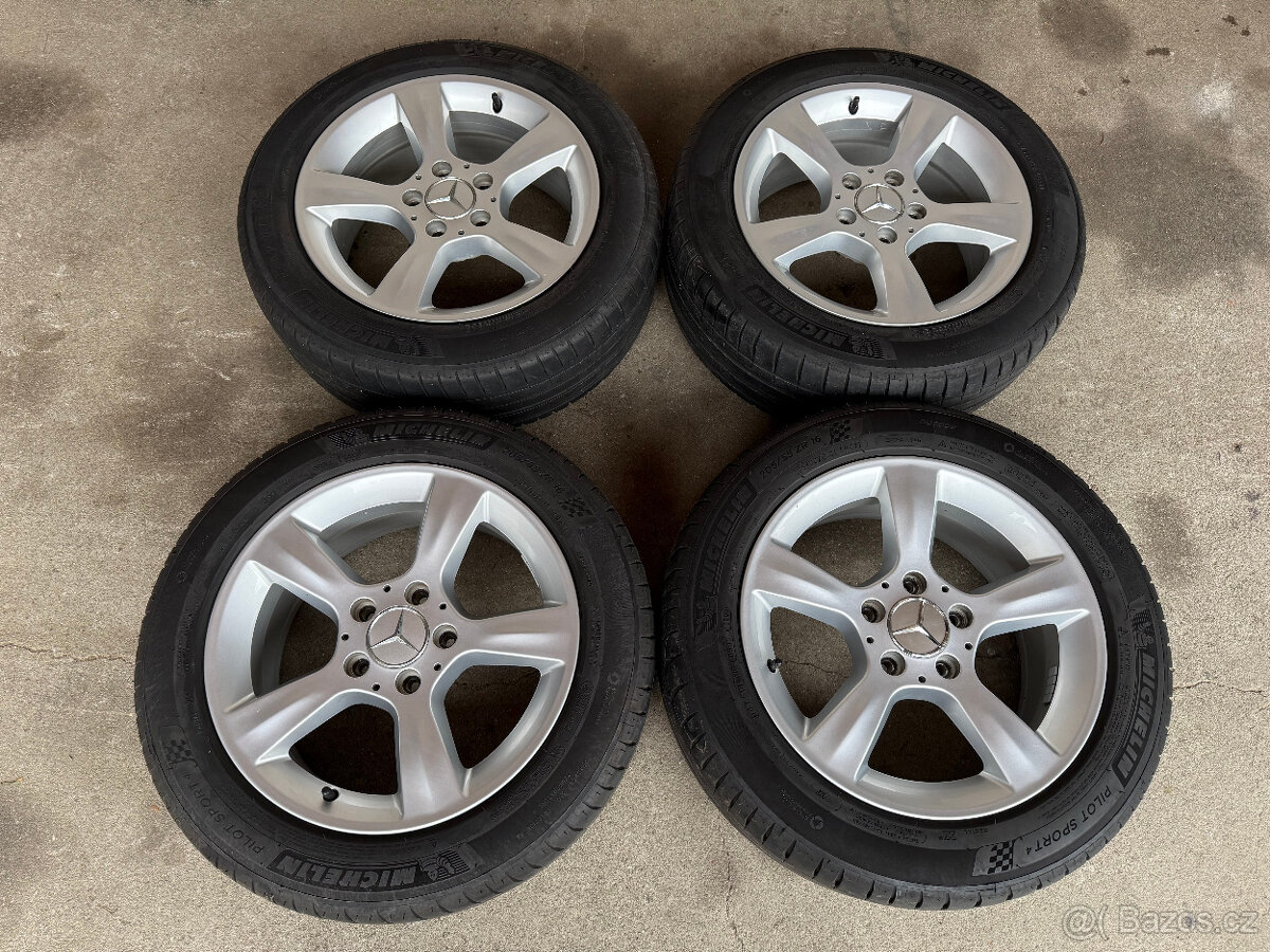 Mercedes ALU R16 + letní gumy Michelin na MB 203 / 209