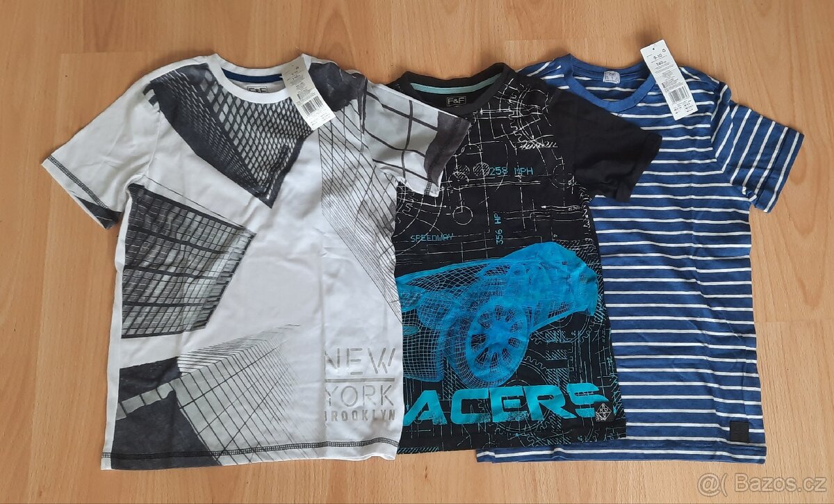 2x nové dětské chlapecké tričko