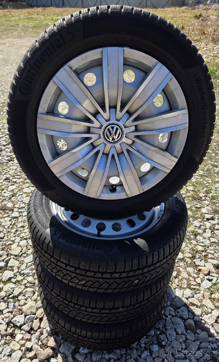 Nová zimní sada VW CADDY III 17" 5x112 pneu 215/55/17