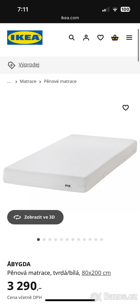 Matrace Abygda 80x200cm