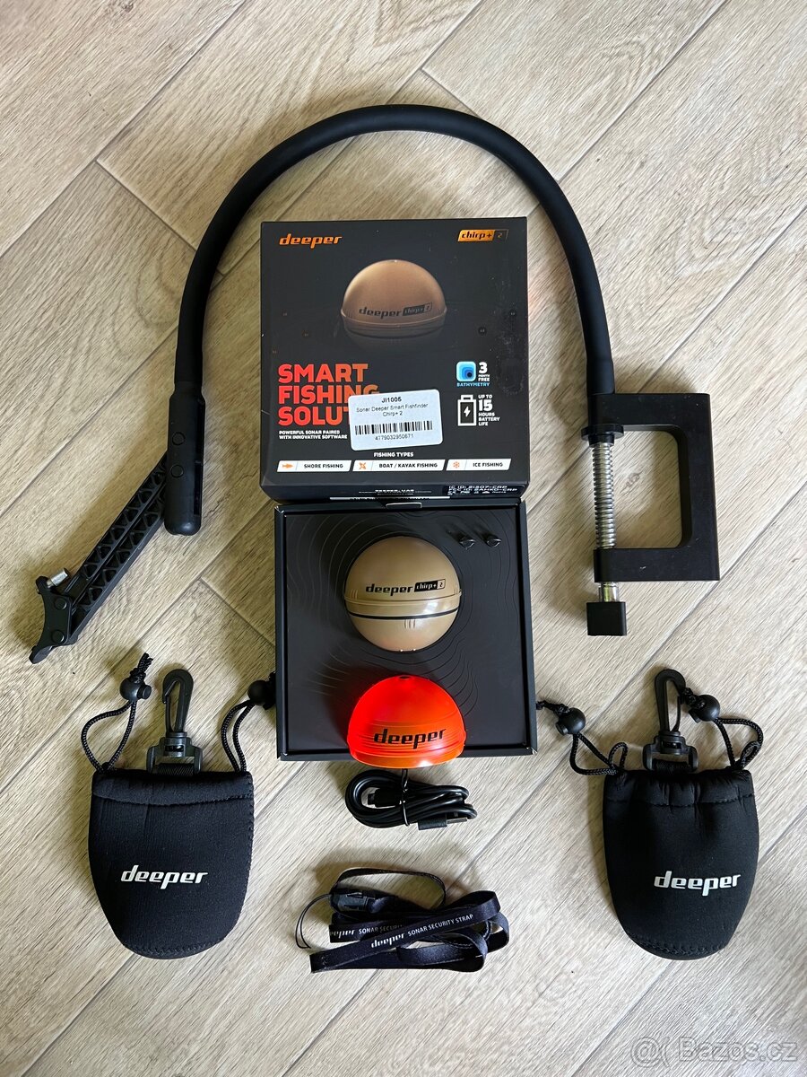 Deeper Chirp+ 2 a Držák Sondy Deeper Flexible Arm Mount