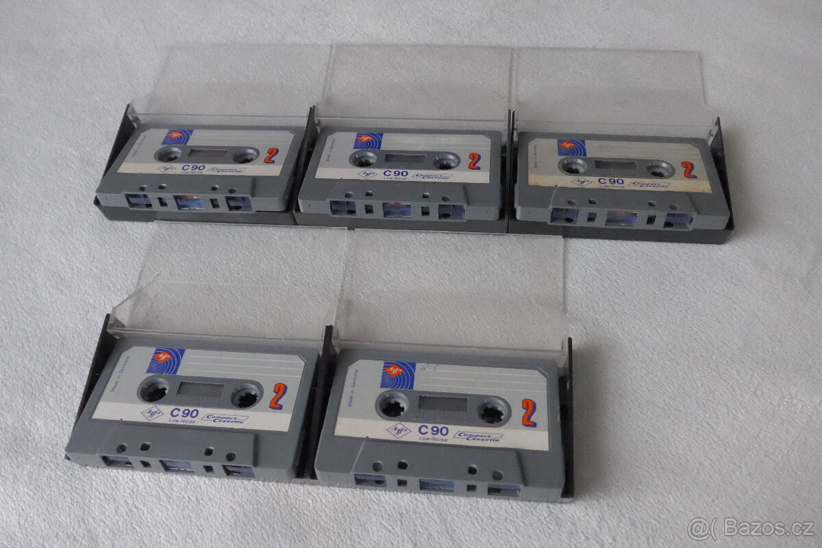 AudioKazety AGFA C90 Nornal 5ks MC