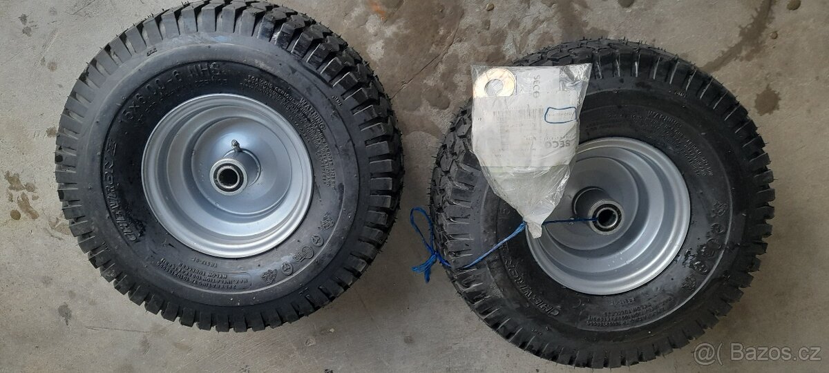 Přední kola BEZDEFEKTOVÁ na zahradní traktor SECO