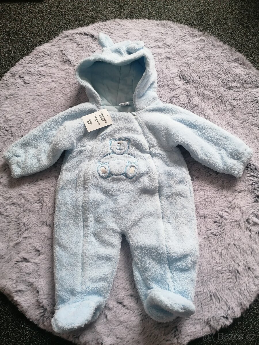 Krásná zimní chlupatková kombinéza - nová