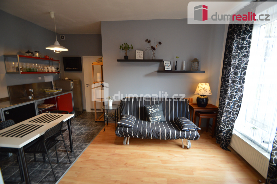 Pronájem bytu 1+kk 52 m2 zařízený balkon sklep Na Hřebenkách