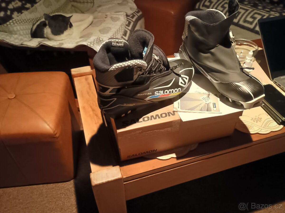 nové boty na běžky SALOMON Escape8 pilot na nohu č.8