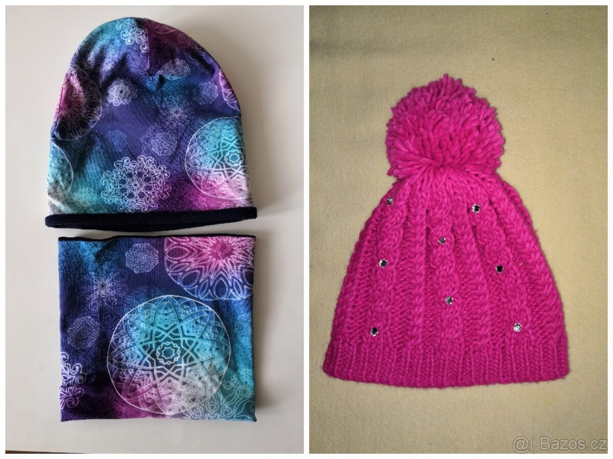 Zimní čepice a nákrčník