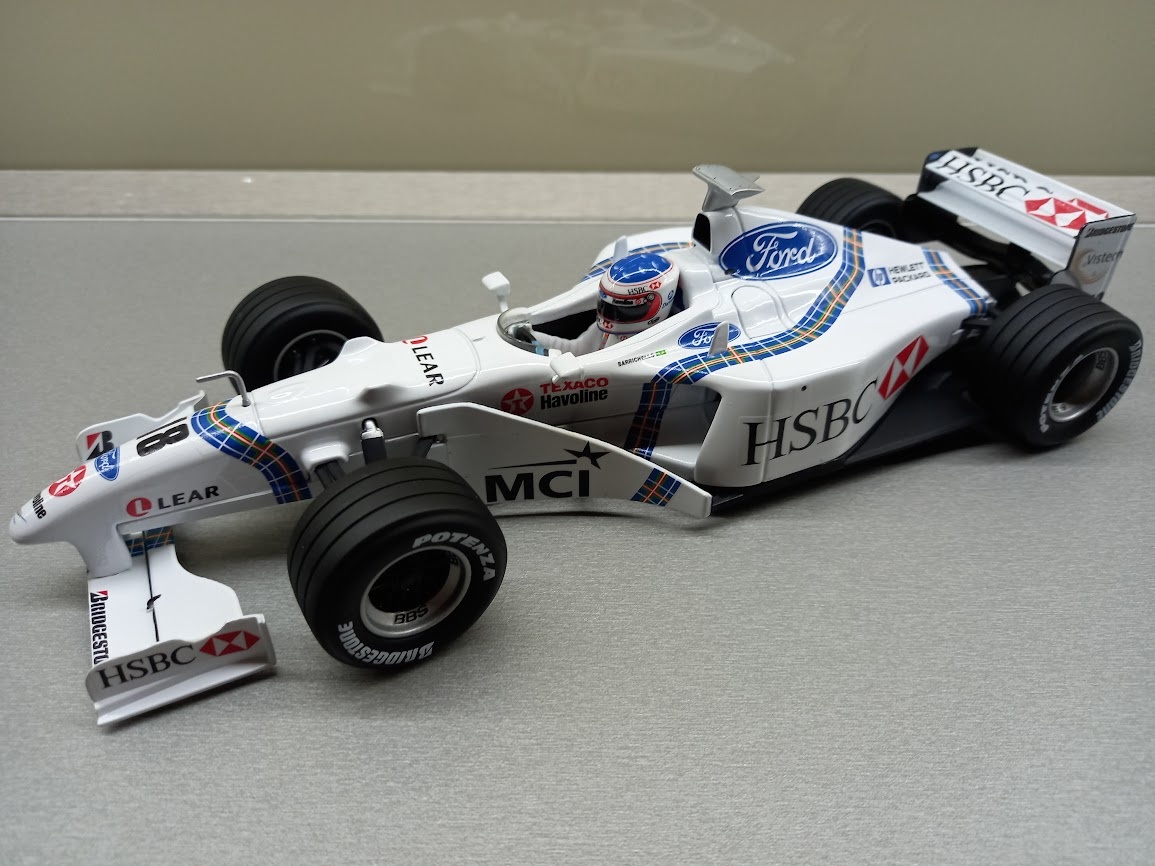 F1 STEWART FORD SF2 1998 BARRICHELLO HOTWHEELS 1:18