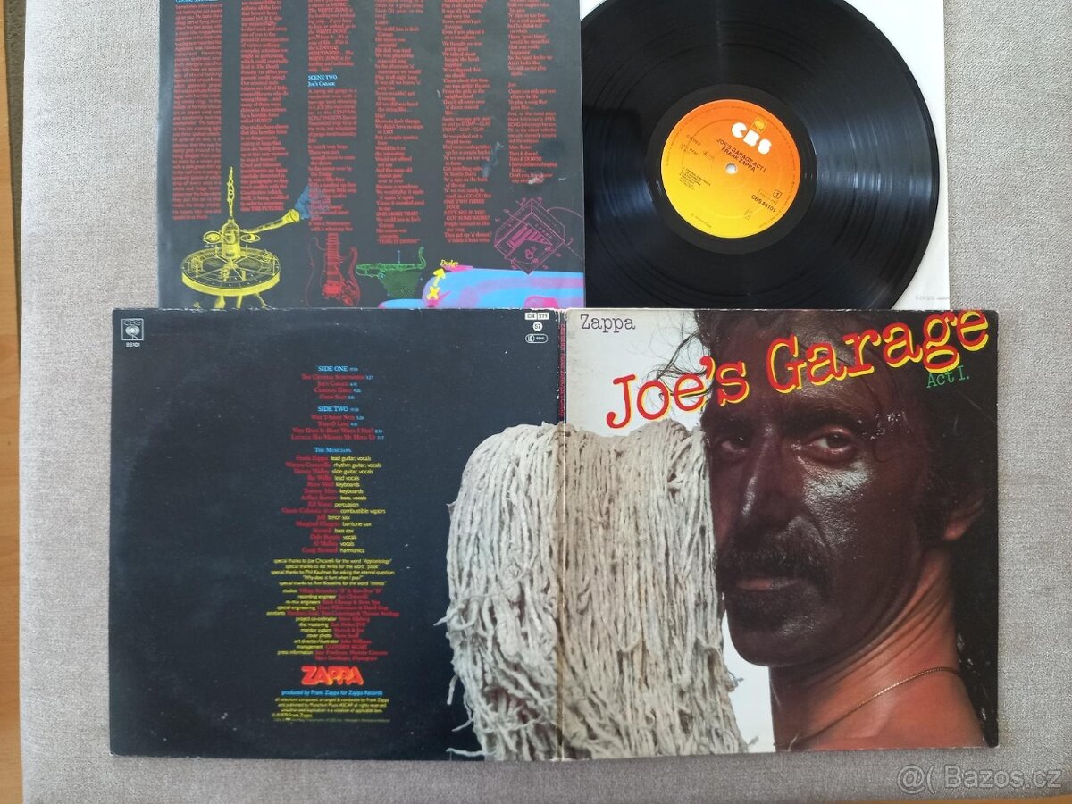 Frank ZAPPA „Joe s Garage „ /CBS 1979/rozkl. obal+ orig. vn