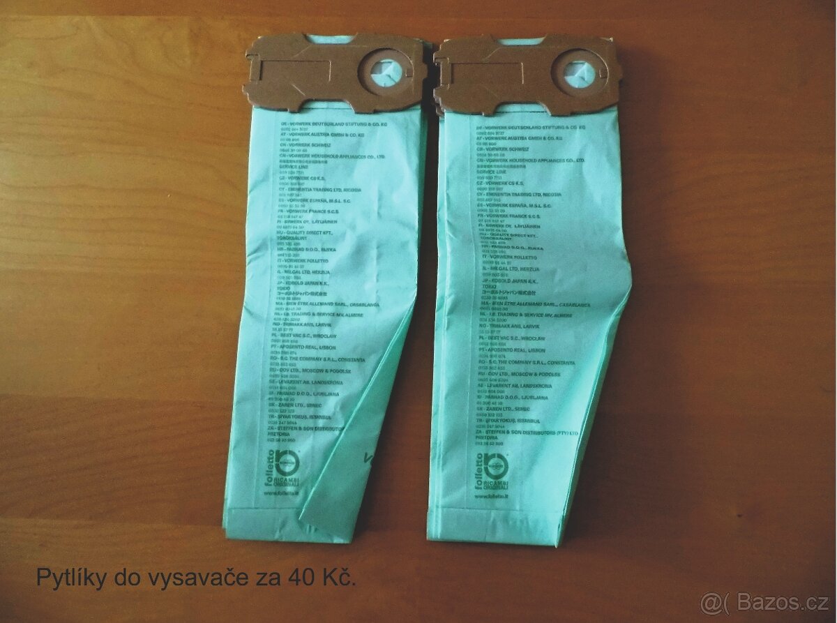 Prodám pytliky do vysavače.