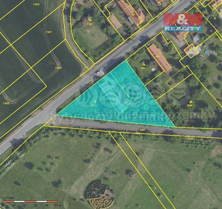 Prodej pozemku 3077 m2 , Horka I