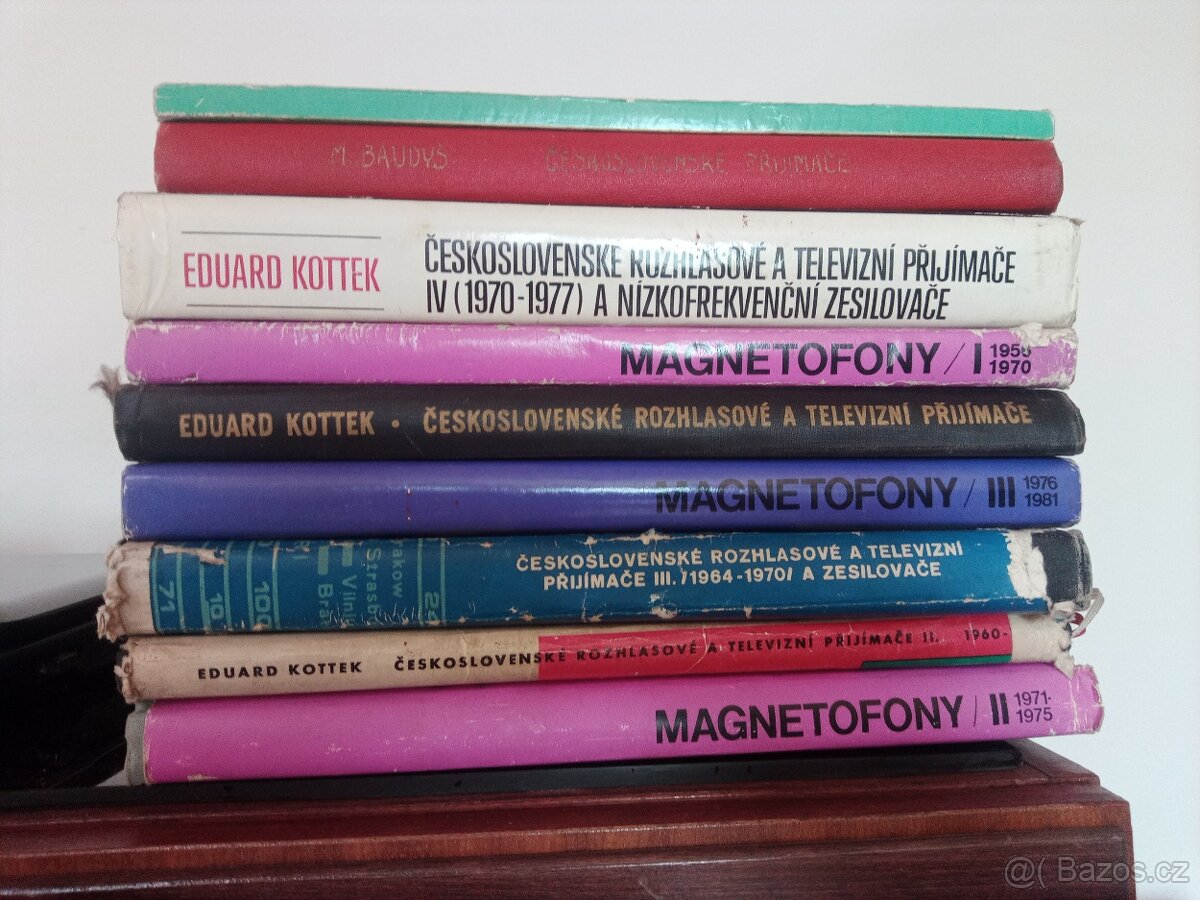 starší knihy a časopisy elektrotechnika, radiotechnika