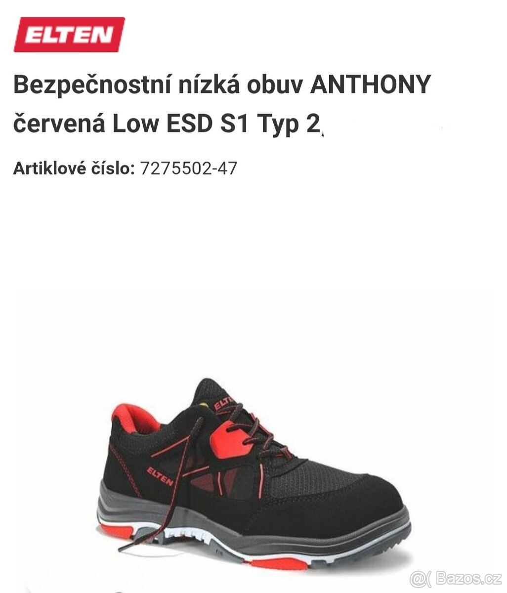 Nové pracovní bezpečnostní boty