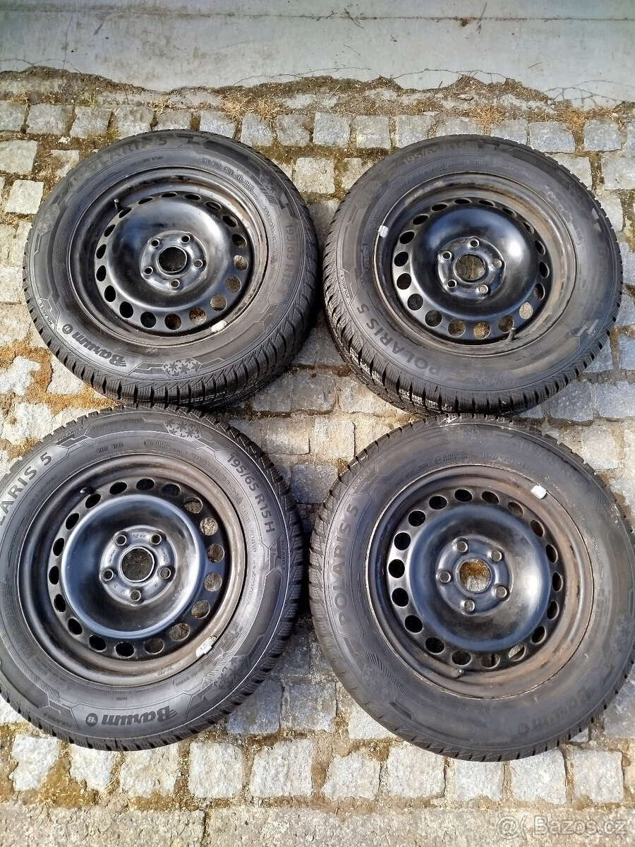 Zimní sada Škoda Octavia 2,Vw,Disky a pneu 195/65R15
