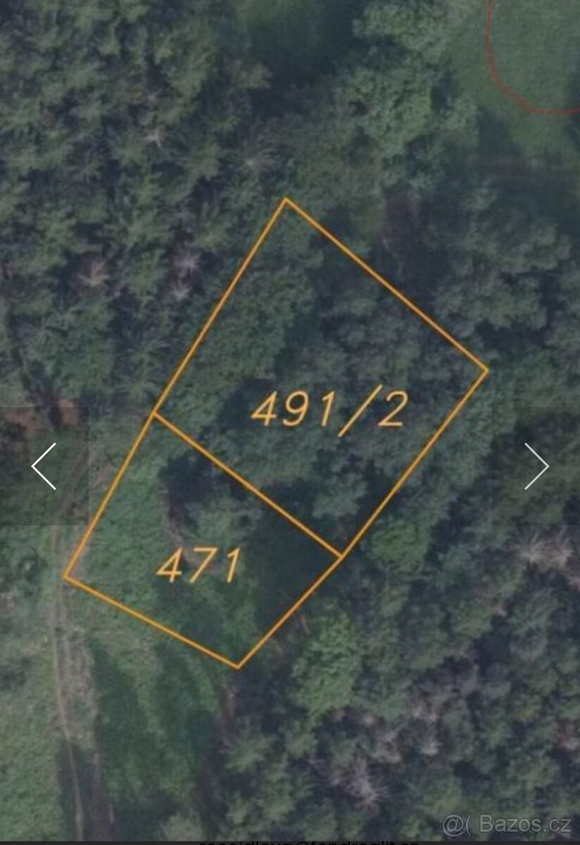Pozemky 2 267 m² v k.ú. Těchlovice nad Labem – klidná lokali