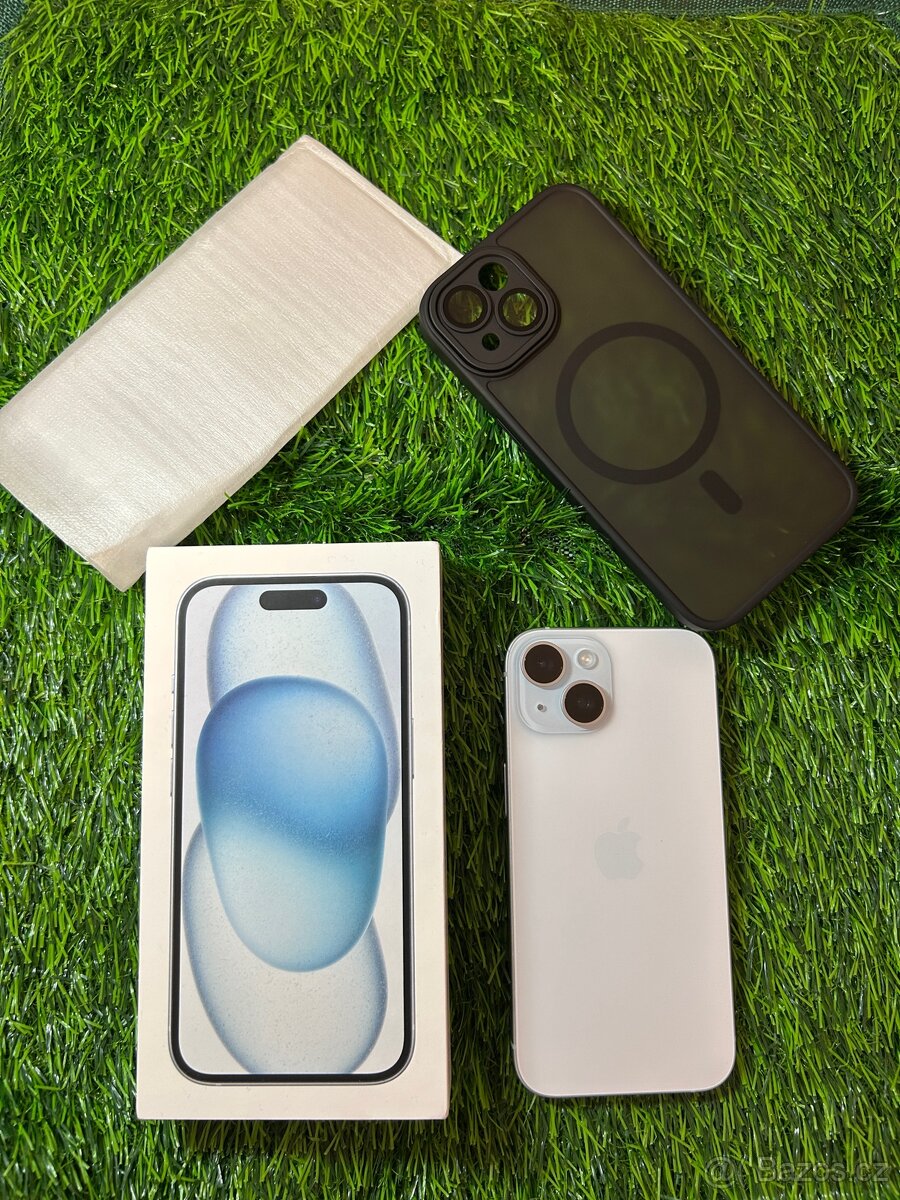 iPhone 15 128gb - nový + příslušenství