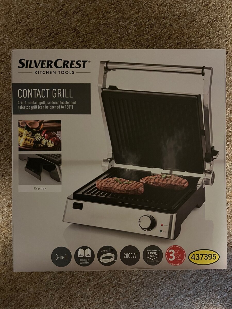 SILVERCREST® KITCHEN TOOLS Kontaktní gril SKGE 2000 D3