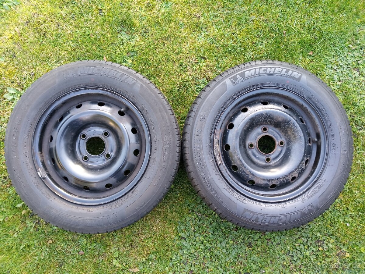 Letní kola 14" Citroen, Peugeot 175/70R14, POUZE 2 KOLA