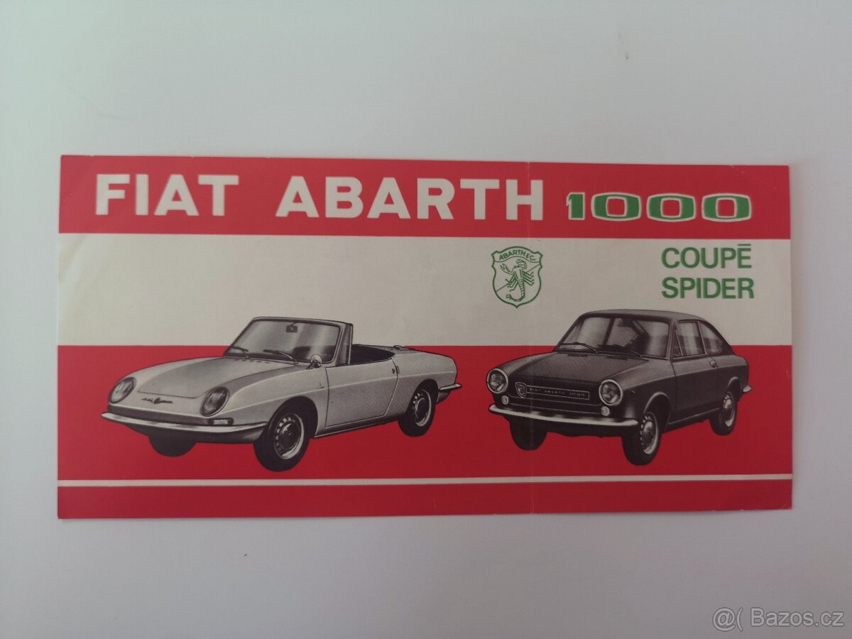 Fiat Abarth OT 1000 coupe / spider - prospekt