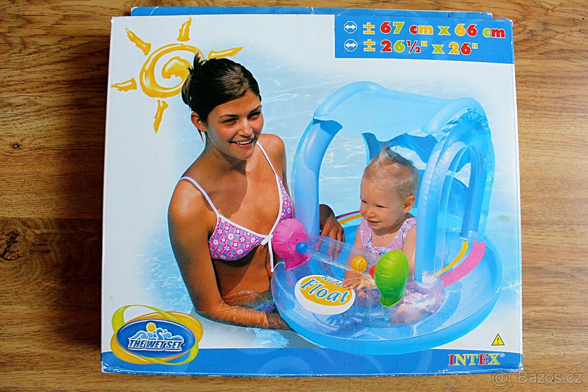 Nafukovací kruh Kiddie Float Intex se stříškou