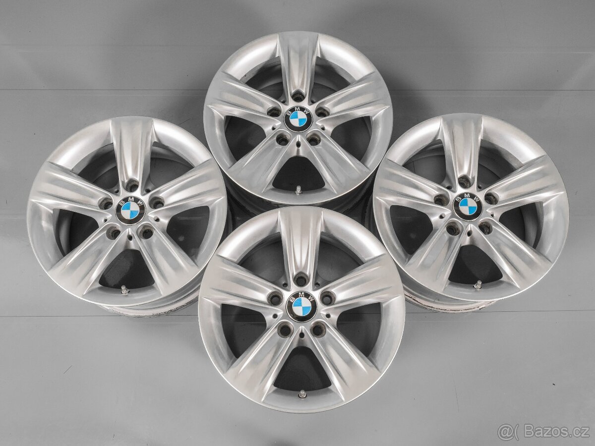 BMW 3er, 4er ORIGINÁLNÍ ALU R16 5x120 ET 37 ČIDLA, 4KS (92T)