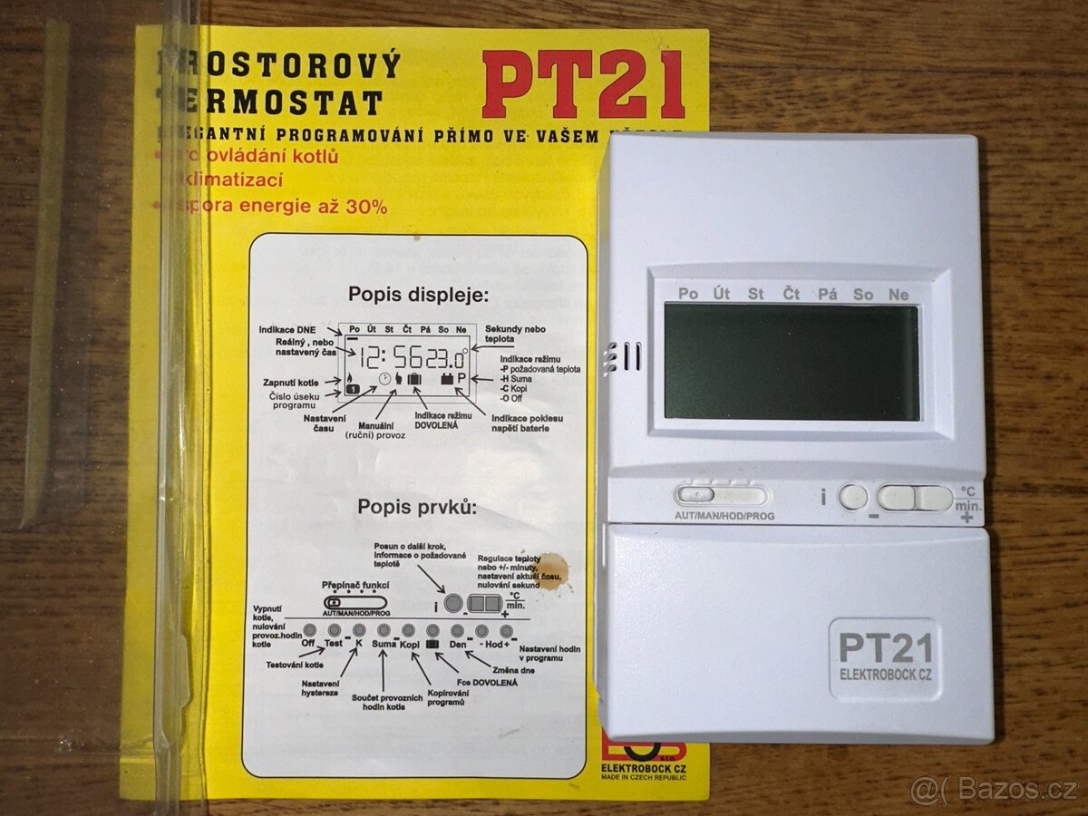 Prostorový termostat PT21