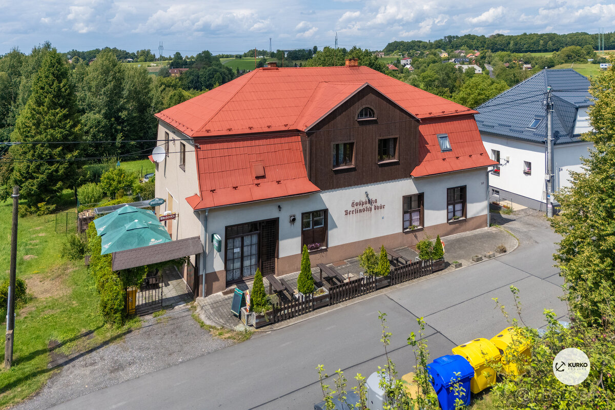 Rodinný dům s restaurací o výměře 507 m2 v obci Lískovec