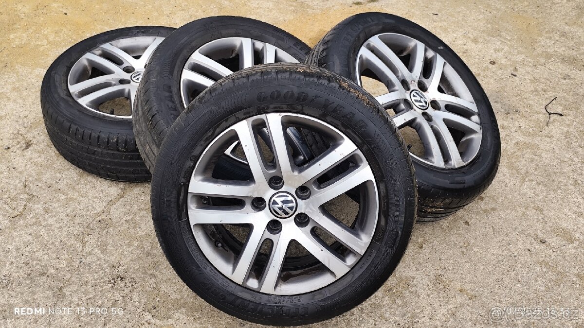 ALU kola Volkswagen 5x112 – 16" + pneu 205/55 R16