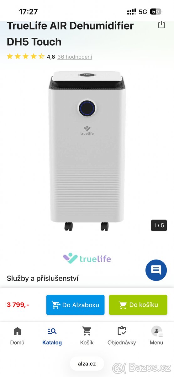 Odvlhčovače - TrueLife AIR Dehumidifier DH5 Touch