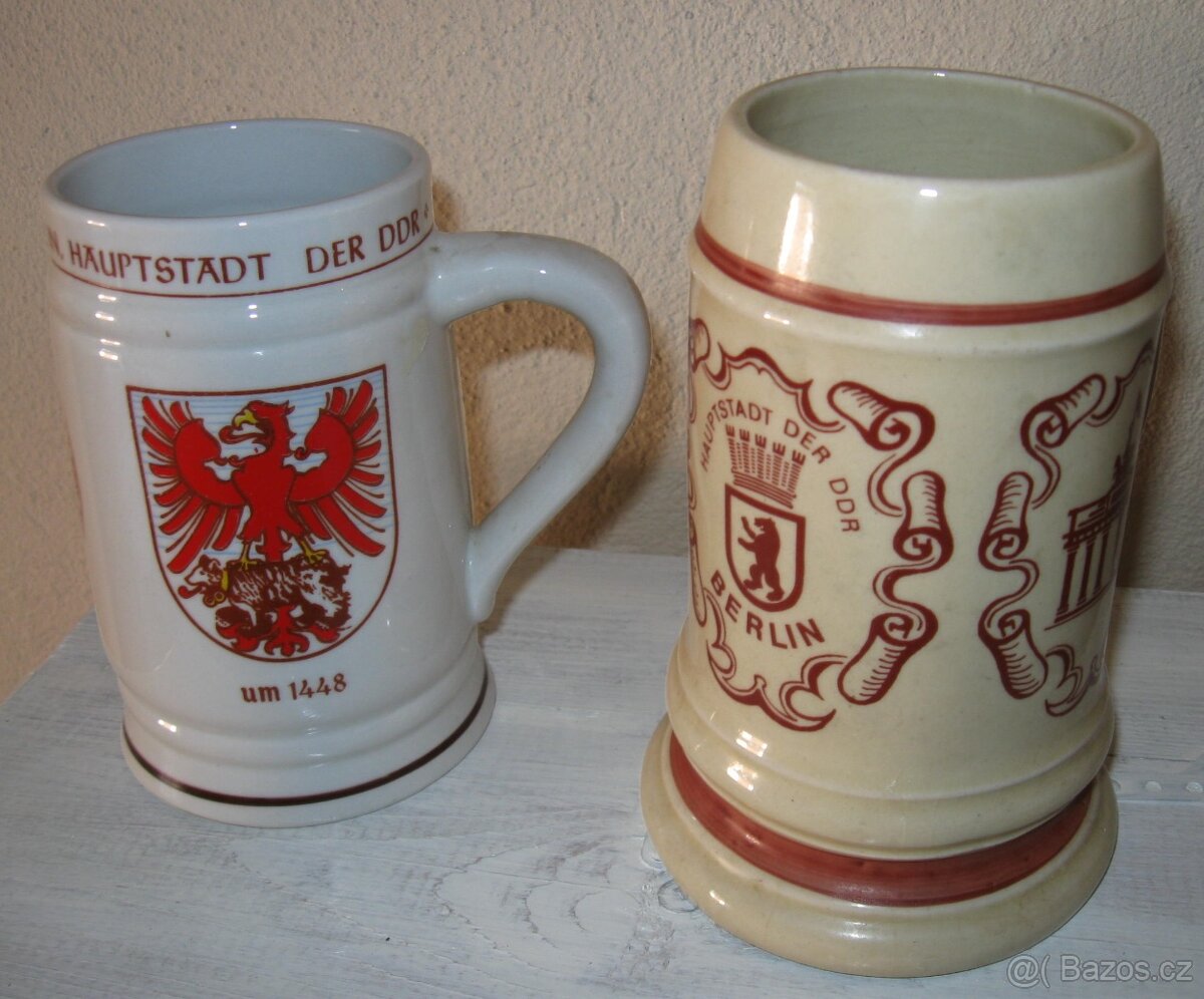 3x pivní korbel /80. léta/