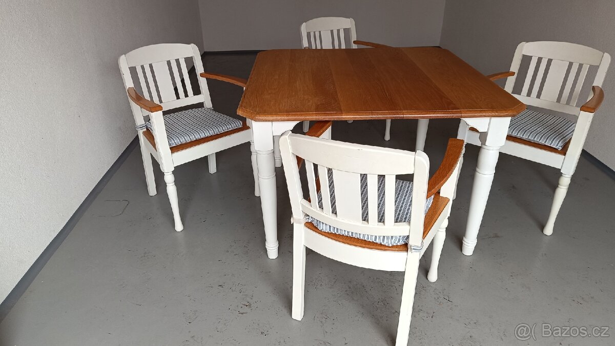 velký stůl a židle / styl Provance