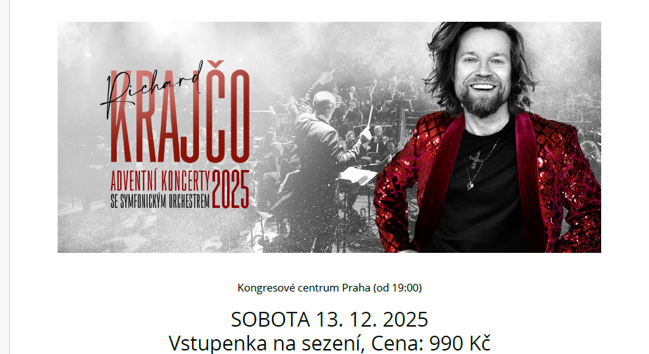 Richard Krajčo Adventní koncert 13.12.2025