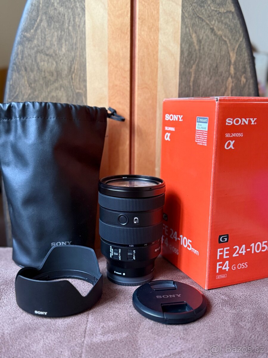 Sony 24-105 mm f/4 G OSS objektiv ve skvělém stavu